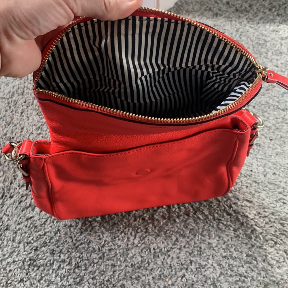 Neon coral orange Kate Spade handbag purse - Picture 9 of 9
